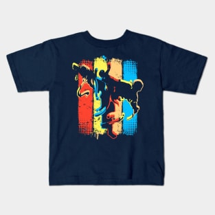 Retro Karate - Kickboxer - Fightclub Kids T-Shirt